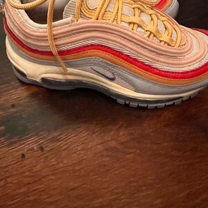 Nike Women's Size 6.5 Air Max - Orange, Red, Cream